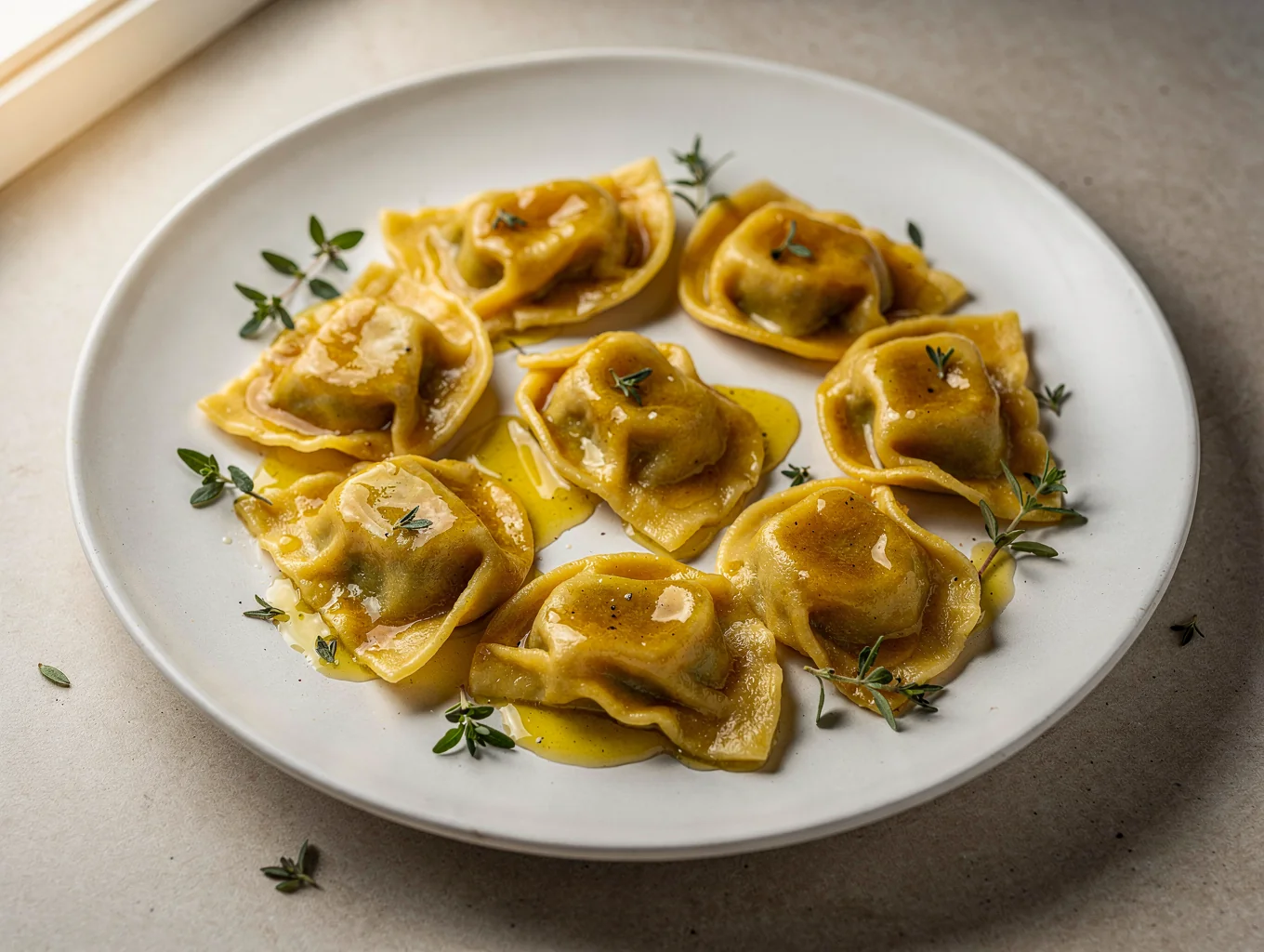 Agnolotti del plin al burro e salvia