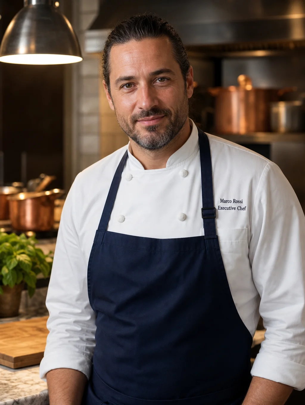 Executive Chef Marco Rossi in the kitchen